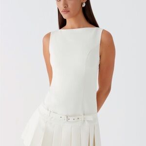 Peppermayo White Mini Dress